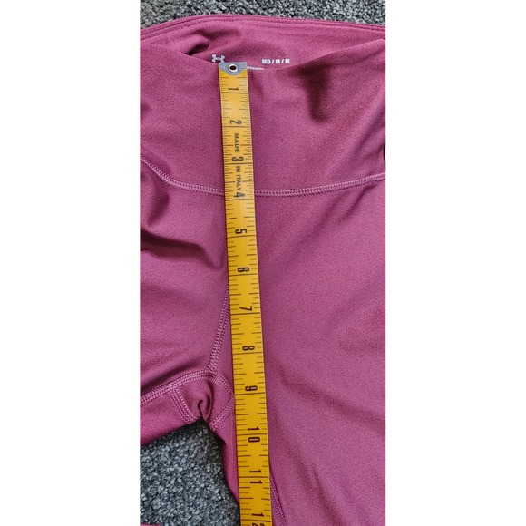 Under Armour Compression Leggings HeatGear Athletic Black Pink Medium - Picture 5 of 6